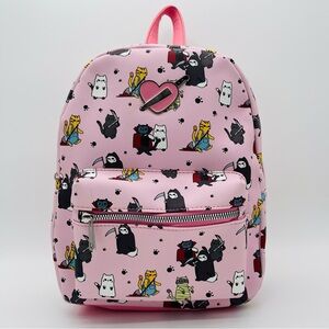 Pink Costume Cats Mini Backpack Hot Topic Vampire,Reaper,Halloween Lounge fly